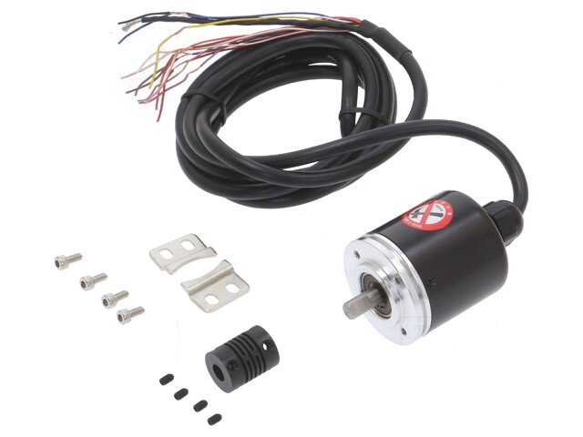 Encoder: absoluut; Uvoed: 12÷24VDC; 720pulsen/omwenteling; IP64 Encoder: absoluut; Uvoed: 12÷24VDC; 720pulsen/omwenteling; IP64
